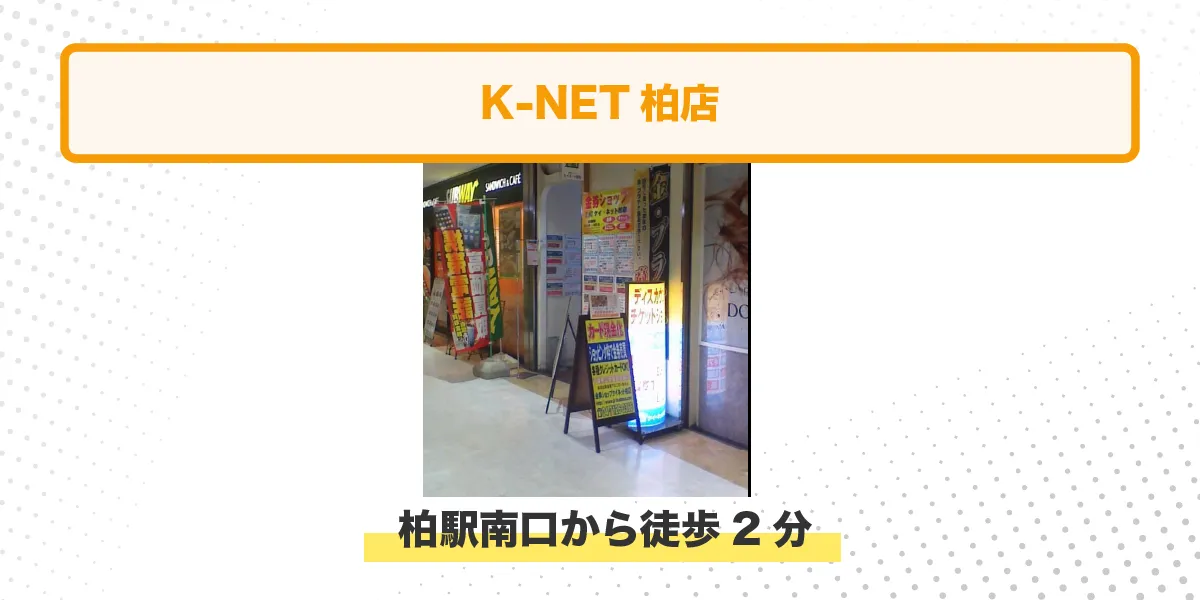 K=NET柏店 イメージ アクセス情報