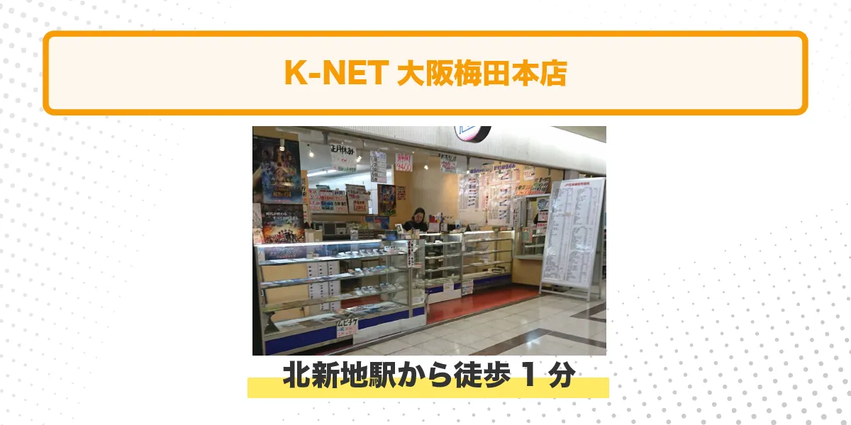 K-NET大阪梅田本店 イメージ アクセス情報