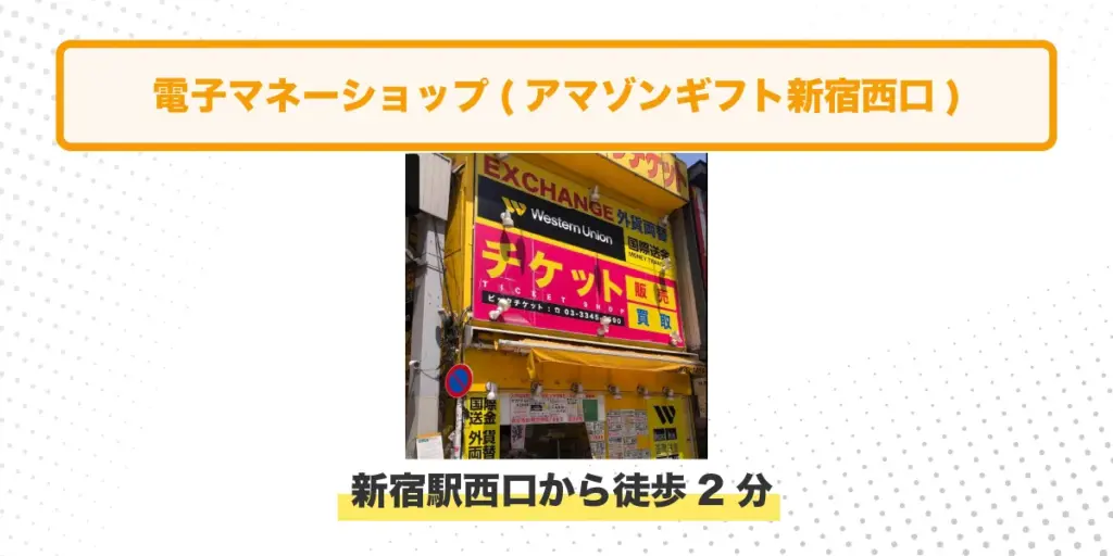 電子マネーショップ イメージ アクセス情報