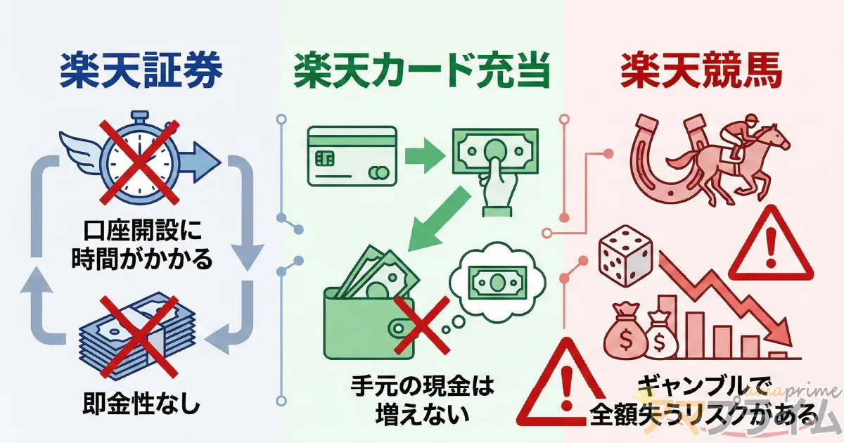 楽天ポイントを公式で現金化する方法の致命的な弱点